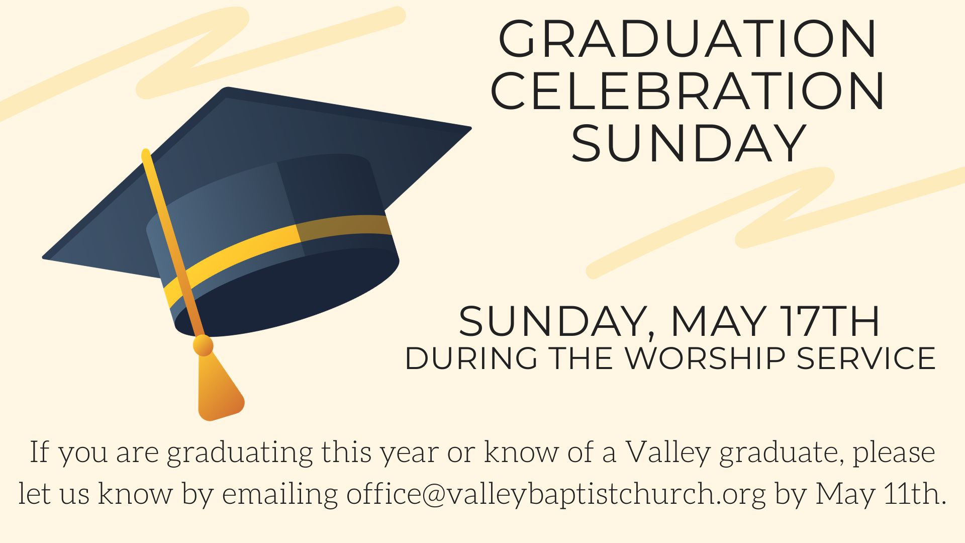 graduation celebration sunday