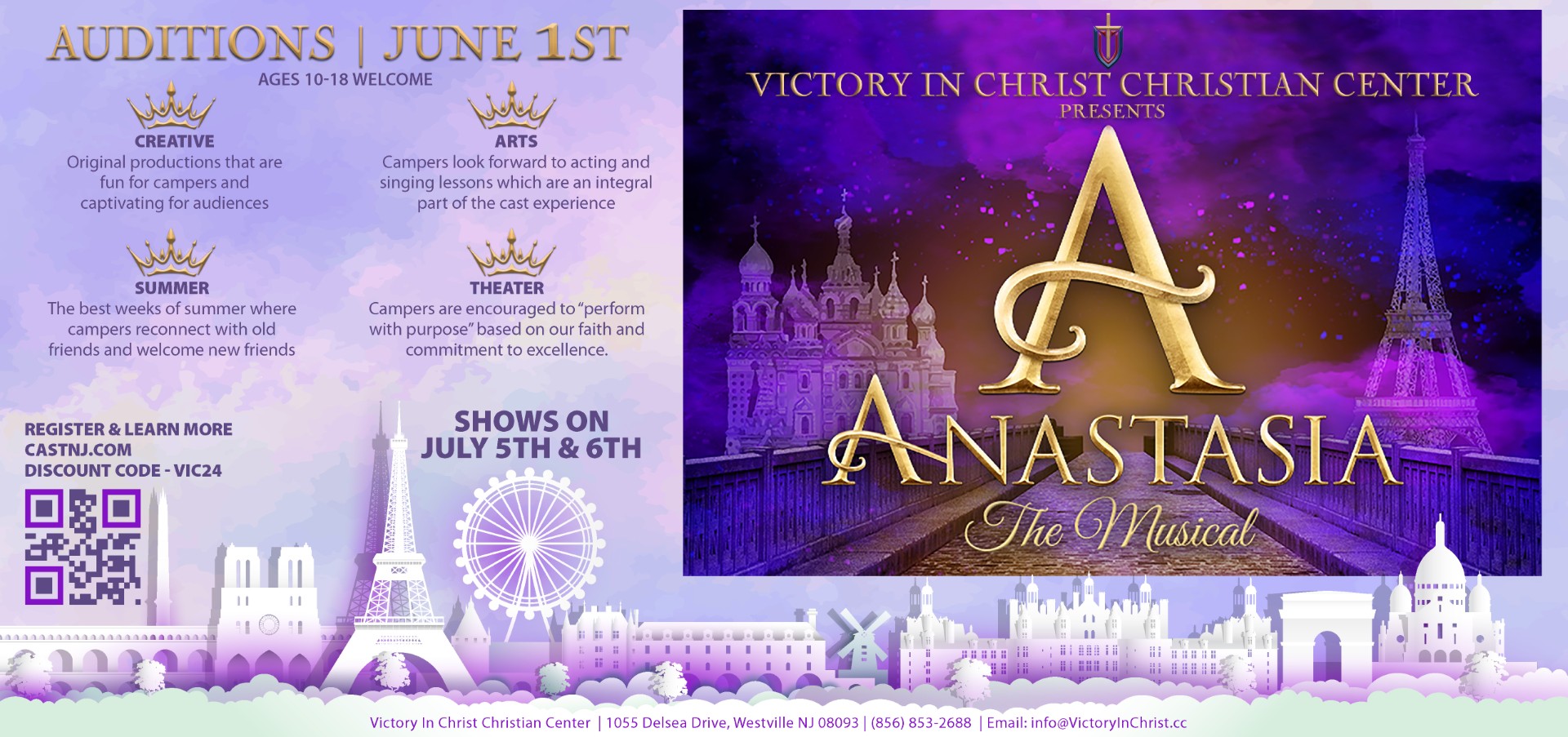 CAST 2024 - Anastasia Auditions image