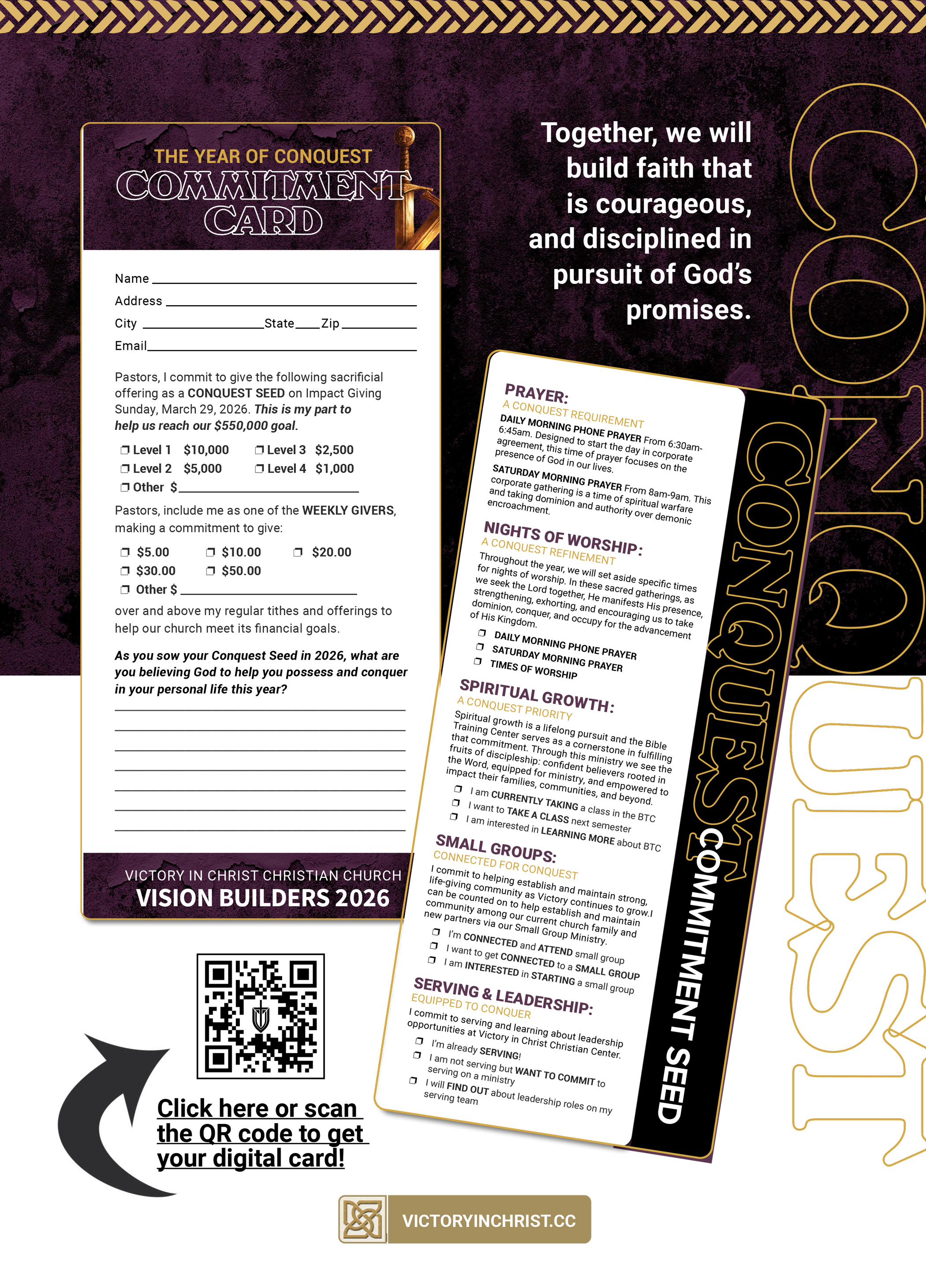 Vision Builders 2025 Commiment Card graphic