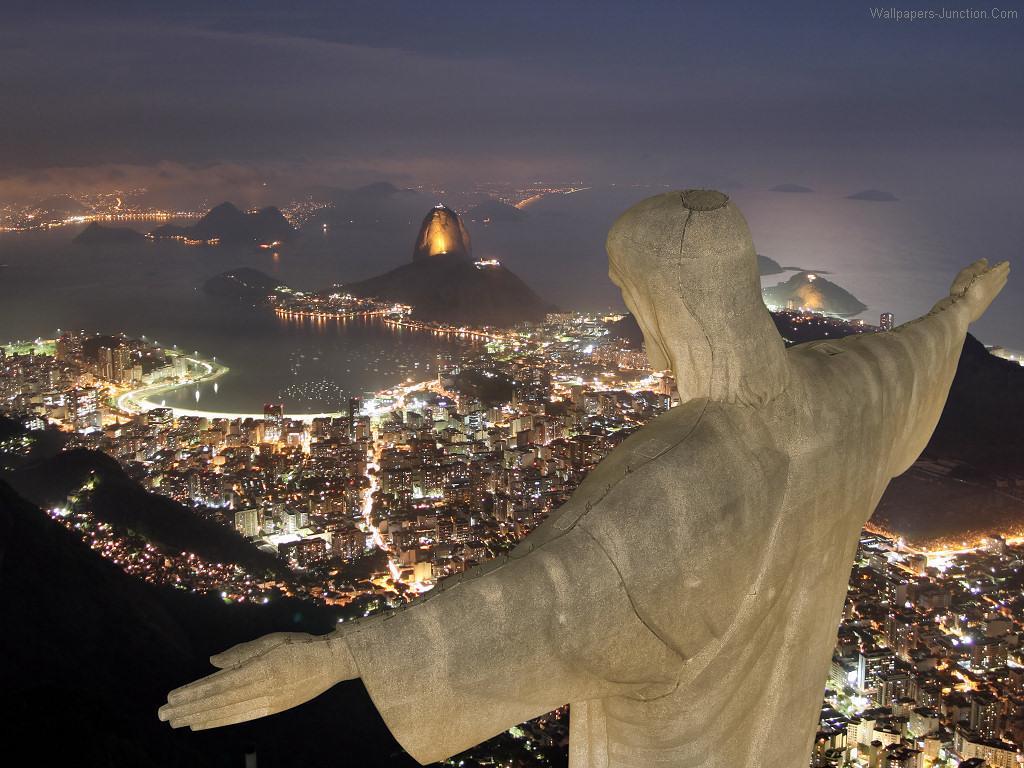 christ the redeemer is a statue of jesus christ in rio de janeiro ...