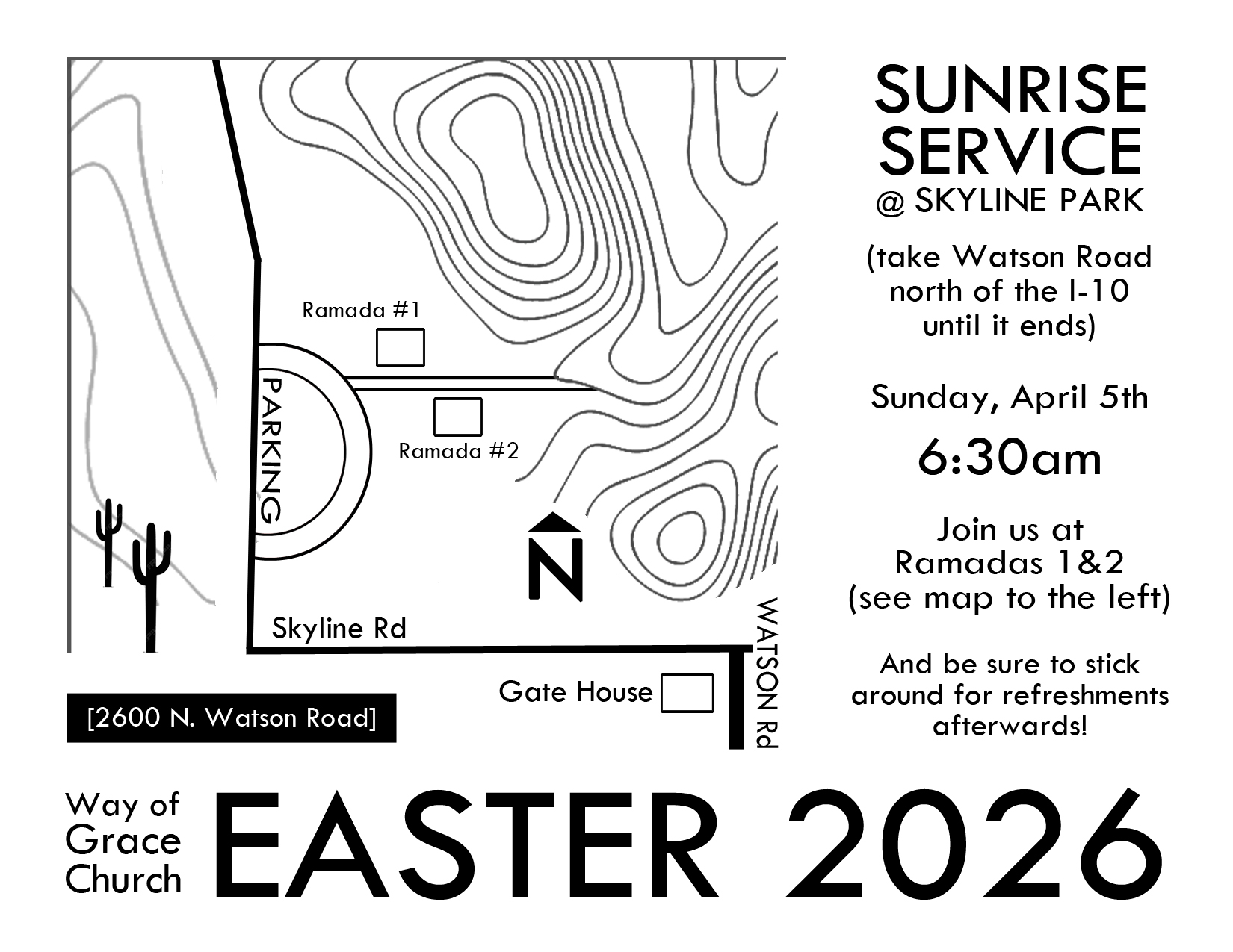 Sunrise at Skyline 2026 INVITES back