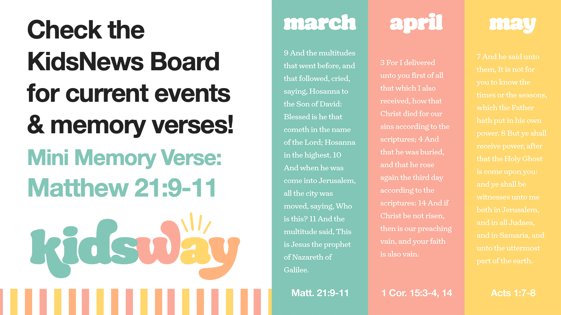 KidsWay Monthly Slide