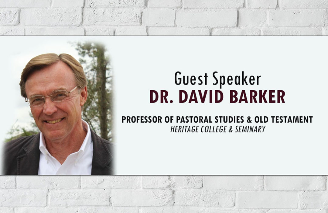 Guest Speaker - Dr David Barker image