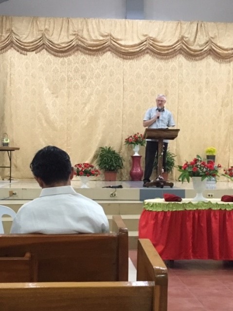 Philippines Pastor John preaching