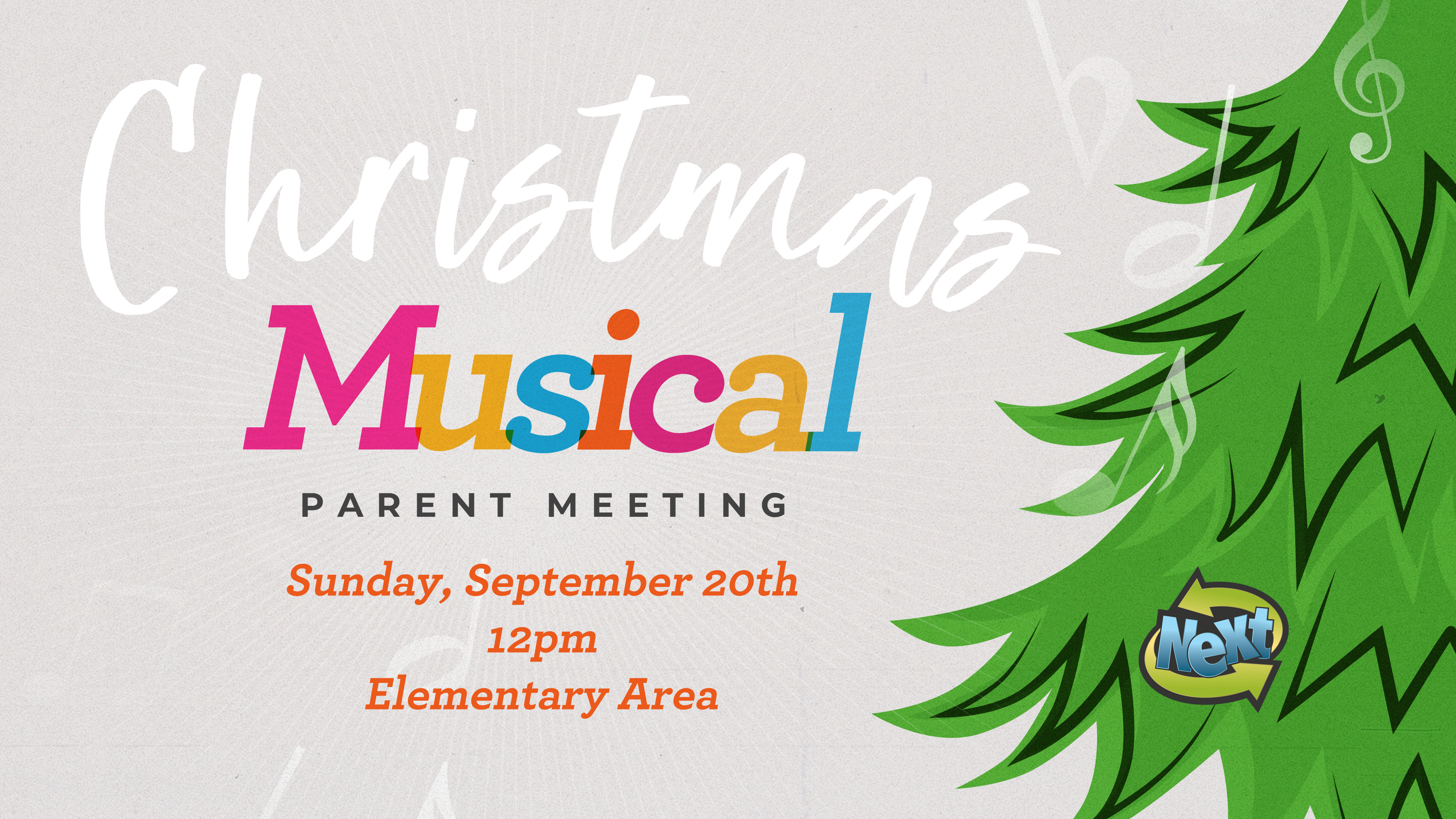 Christmas Musical Graphic 2020- Parent Meeting image