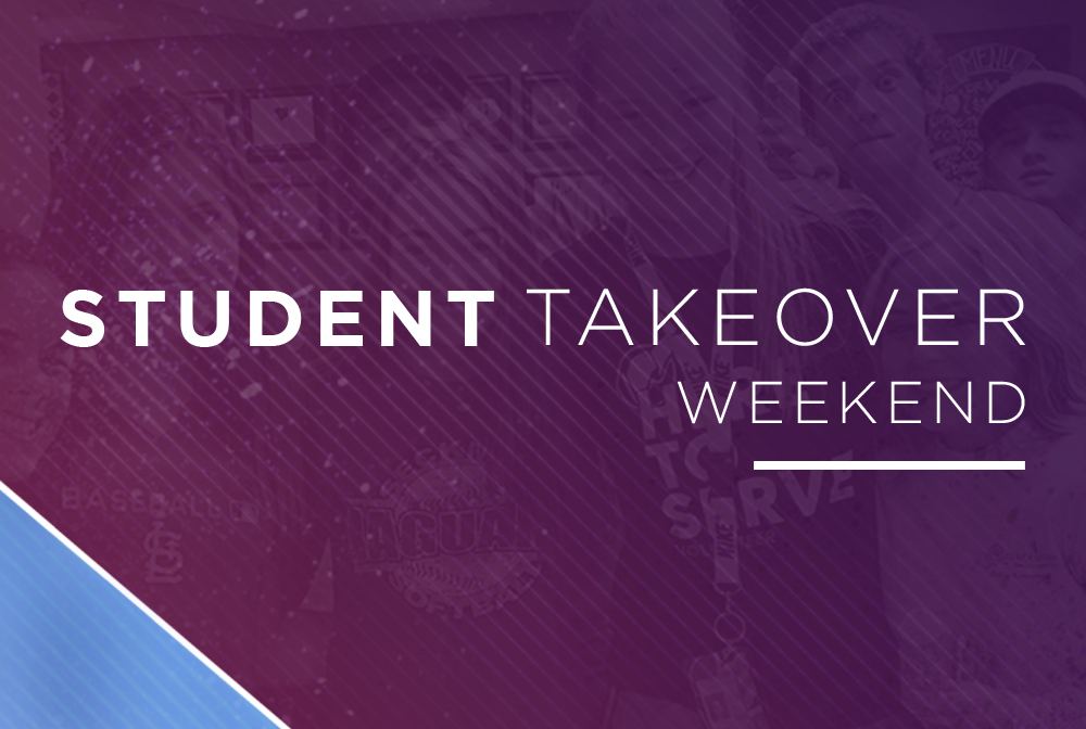 Student Takeover Weekend 2018 banner