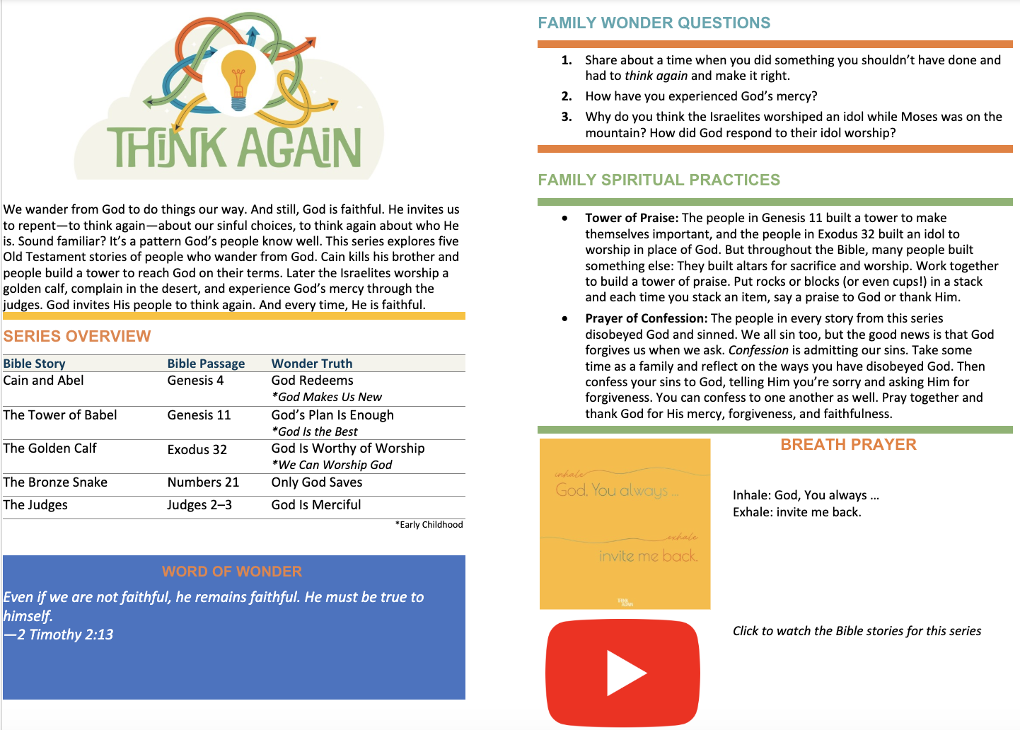 Think Again Series at Home