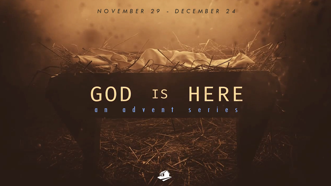 God Is Here banner
