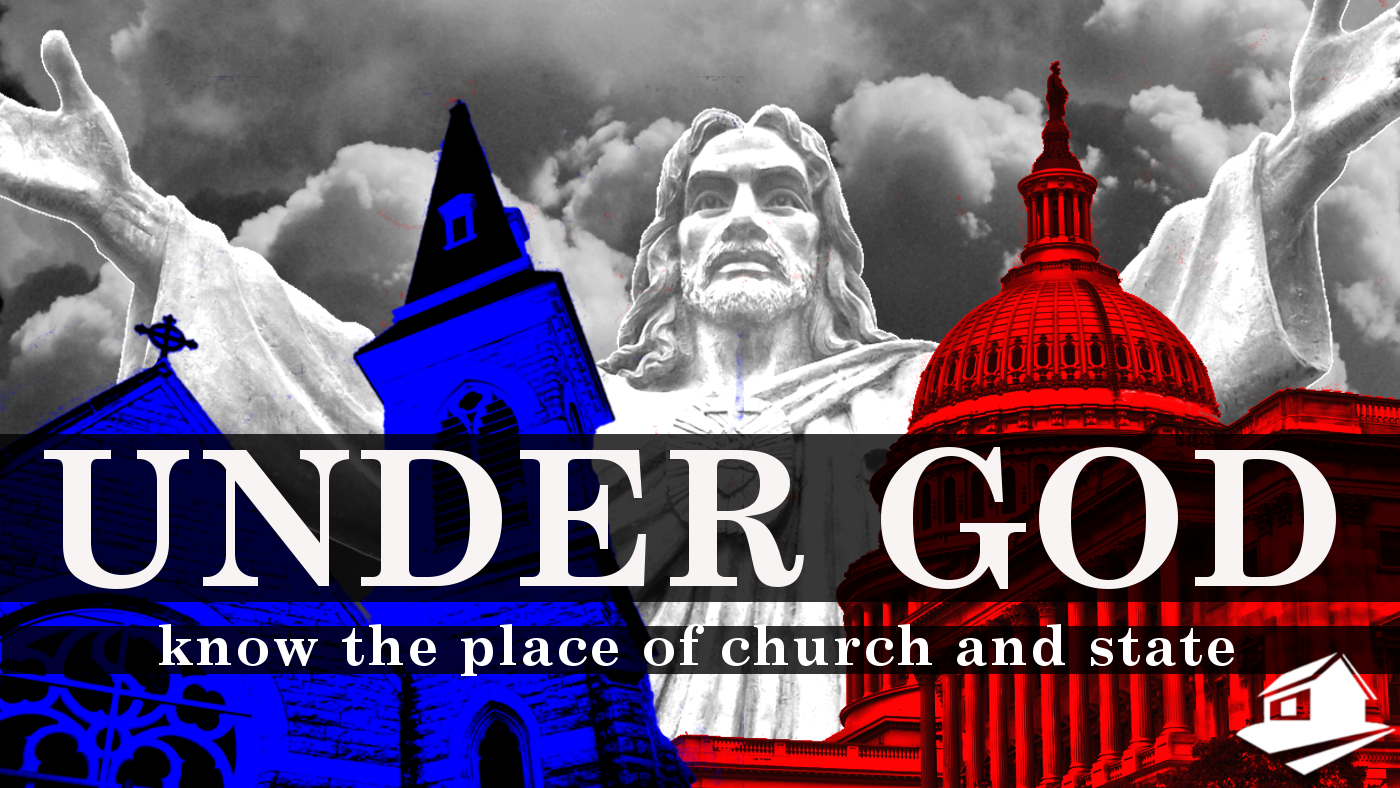Under God banner