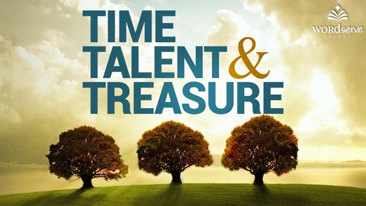 Time, Talent, and Treasure banner