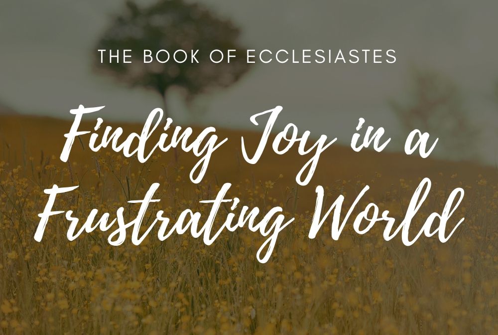 Finding Joy in a Frustrating World:  Sermon Series on Ecclesiastes banner