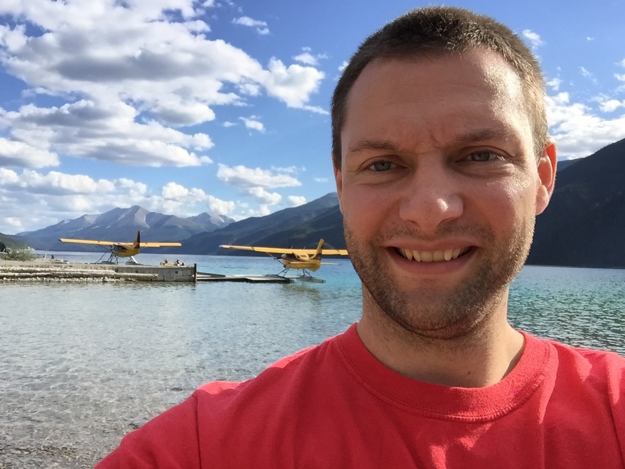 Selfie on Muncho Lake