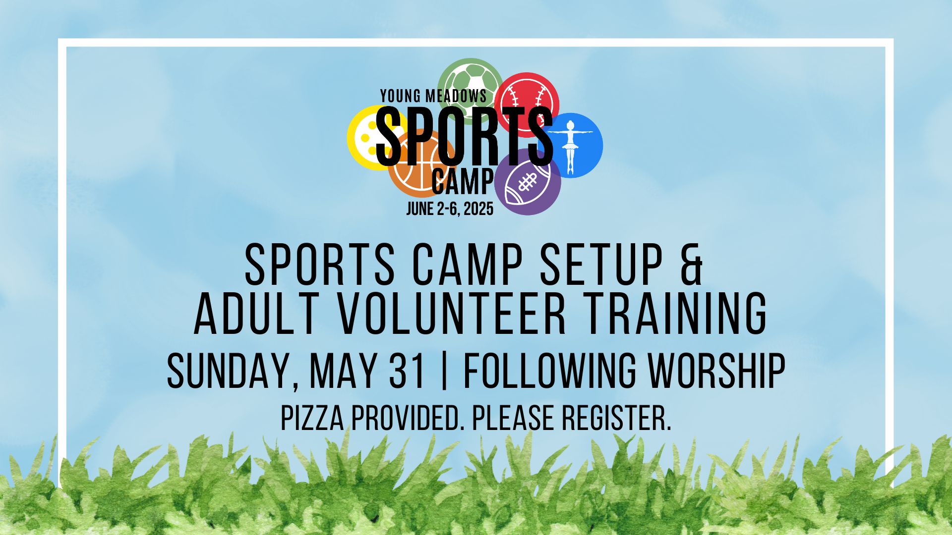 Sports Camp 2026 Setup and Adult Training