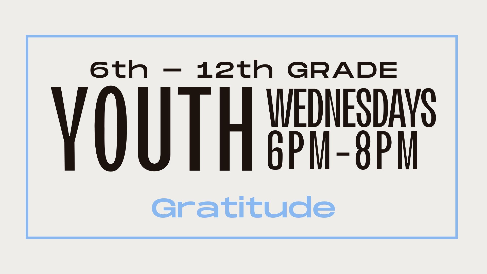 Youth Spring 25 Gratitude