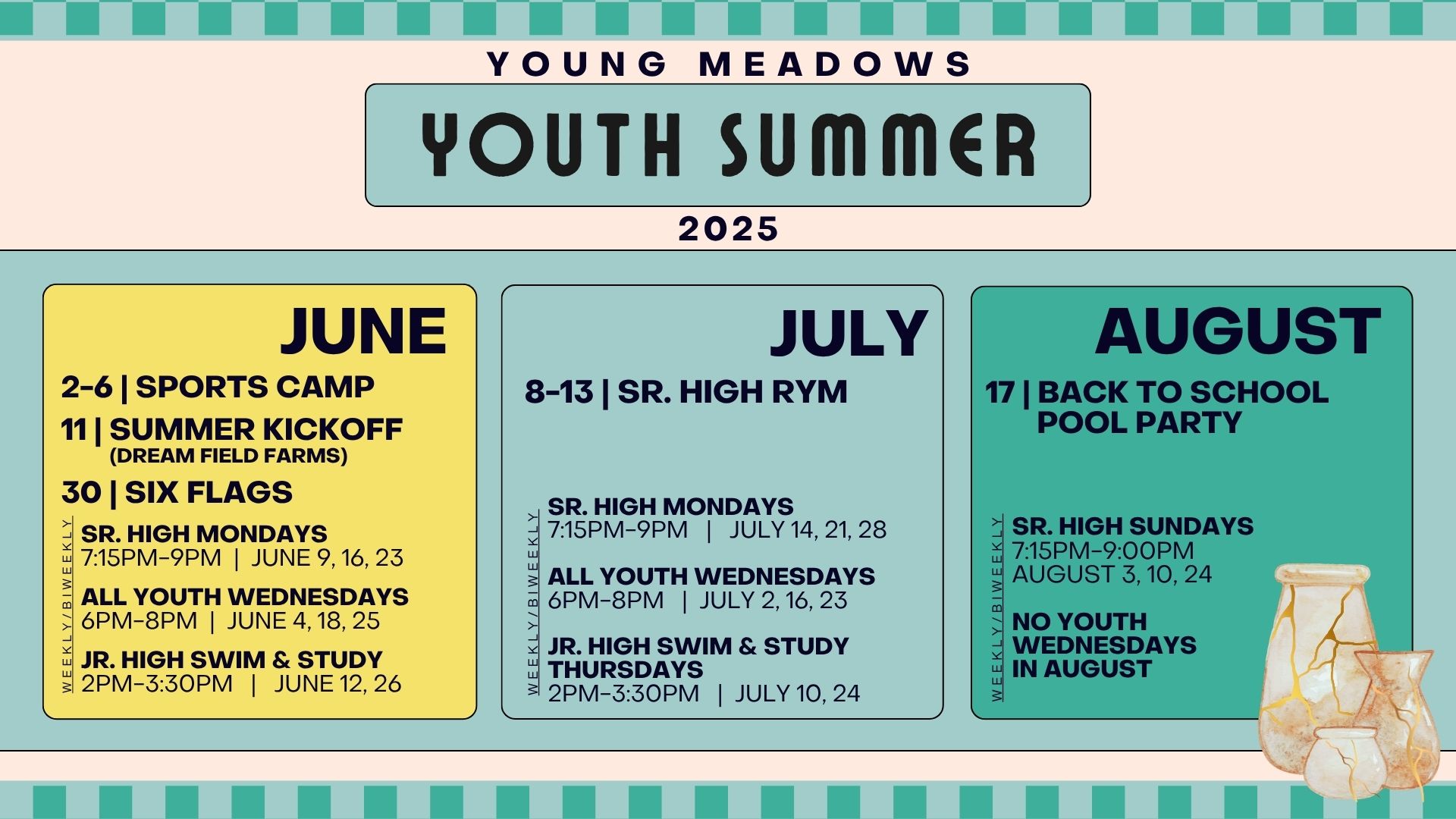 Youth Summer 25 All Events
